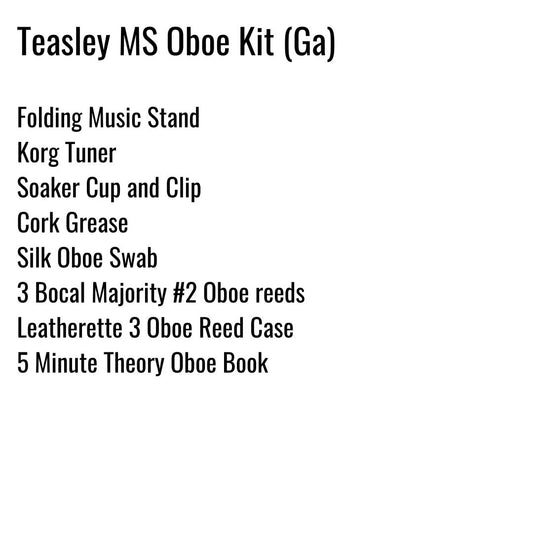 Teasley Middle School (Ga) Oboe Kit