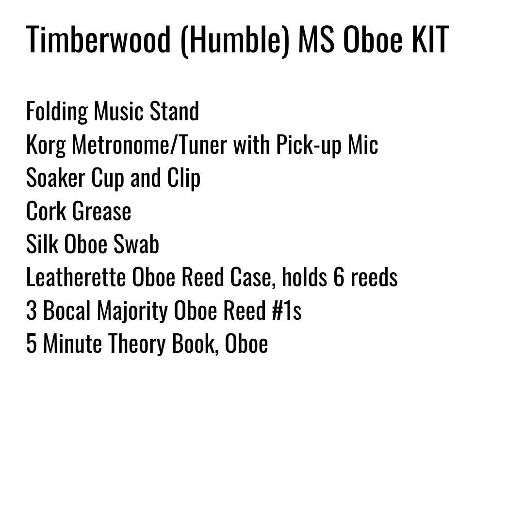 Timberwood (Humble) Middle School Oboe Kit
