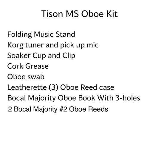 Tison Middle School Oboe Kit