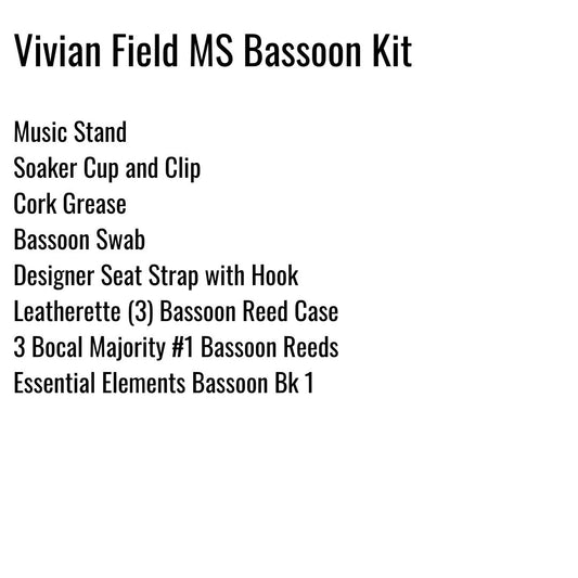 Vivian Field Middle School Bassoon Kit
