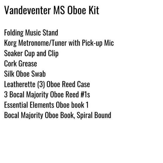 Vandeventer Middle School Oboe Kit