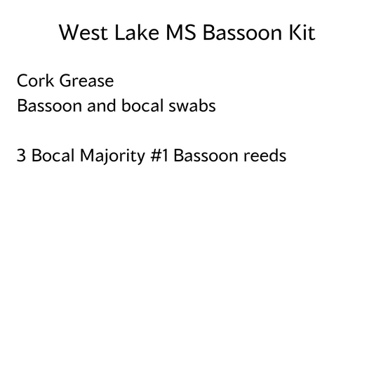 West Lake Middle School Bassoon Kit
