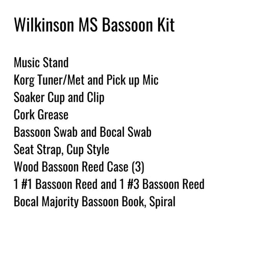 Wilkinson Middle School Bassoon Kit