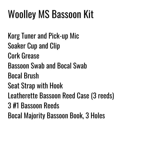 Woolley Middle School Bassoon Kit