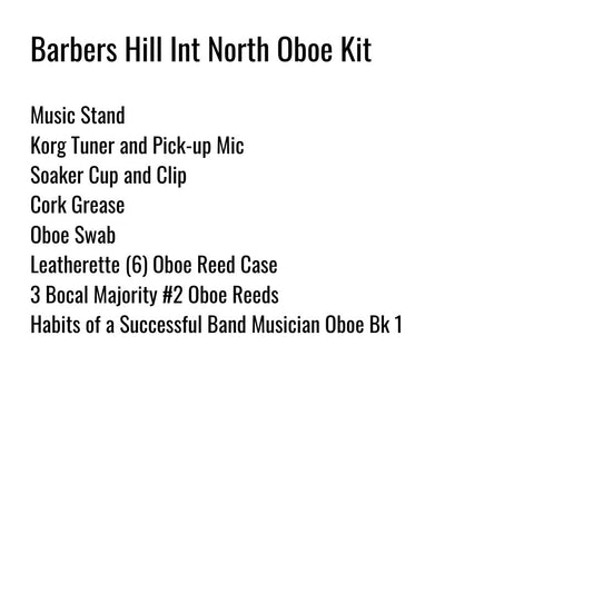 Barbers Hill Intermediate School North Oboe Kit