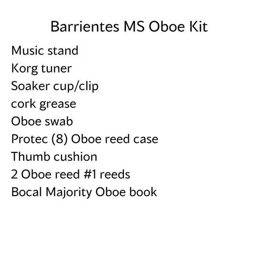Barrientes Middle School Oboe Kit