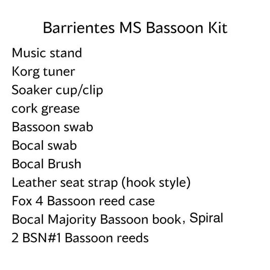 Barrientes Middle School Bassoon Kit