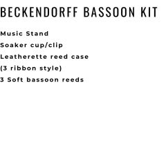 Beckendorff Junior High Bassoon Kit