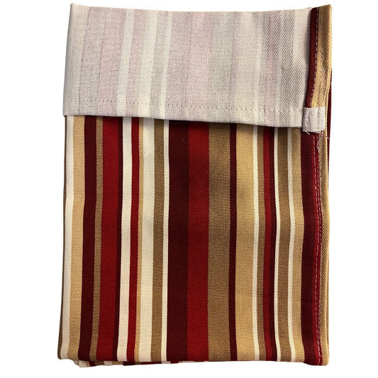 Tool Wrap Wallet Roll Hangs Over the Stand Brown Stripes