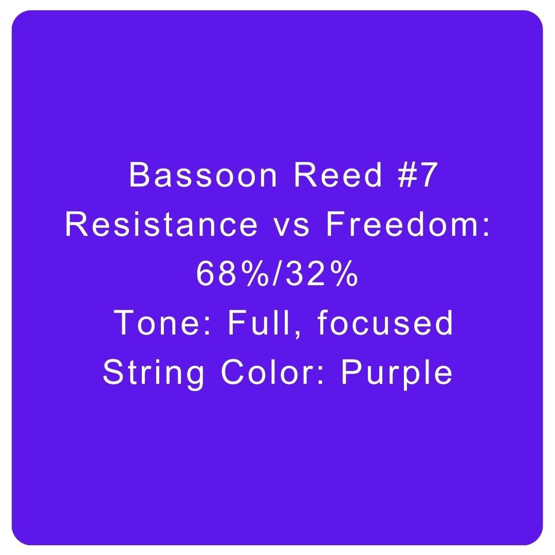 Bassoon Reed #7