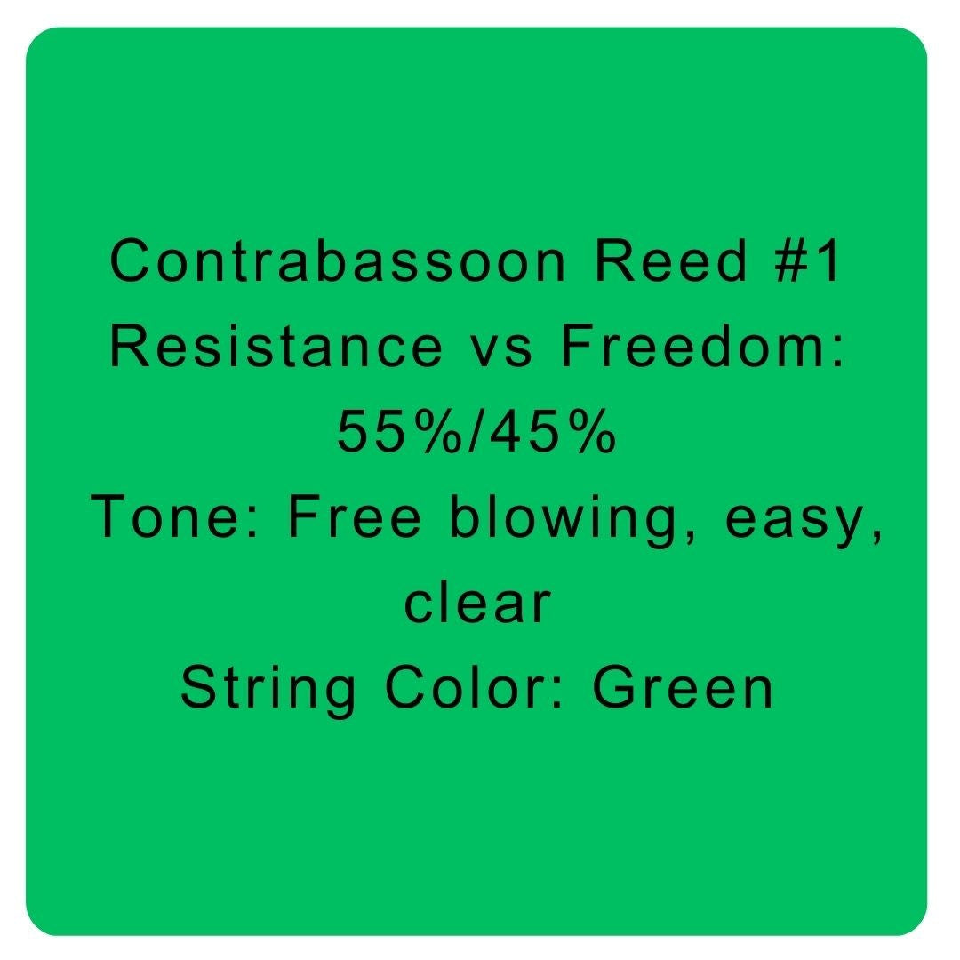 Contrabassoon Reed #1