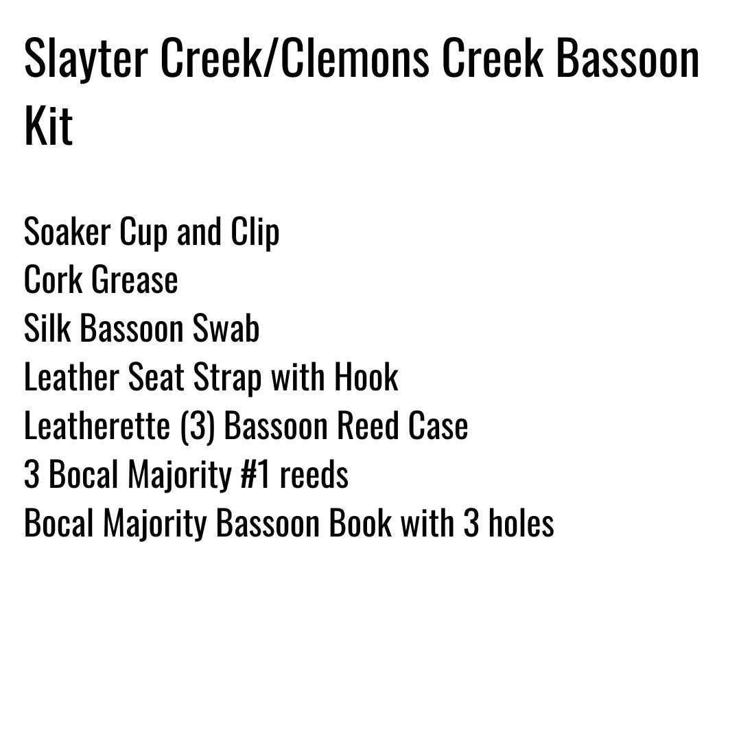 Clemons Creek/Slayter Creek MS Bassoon Kit