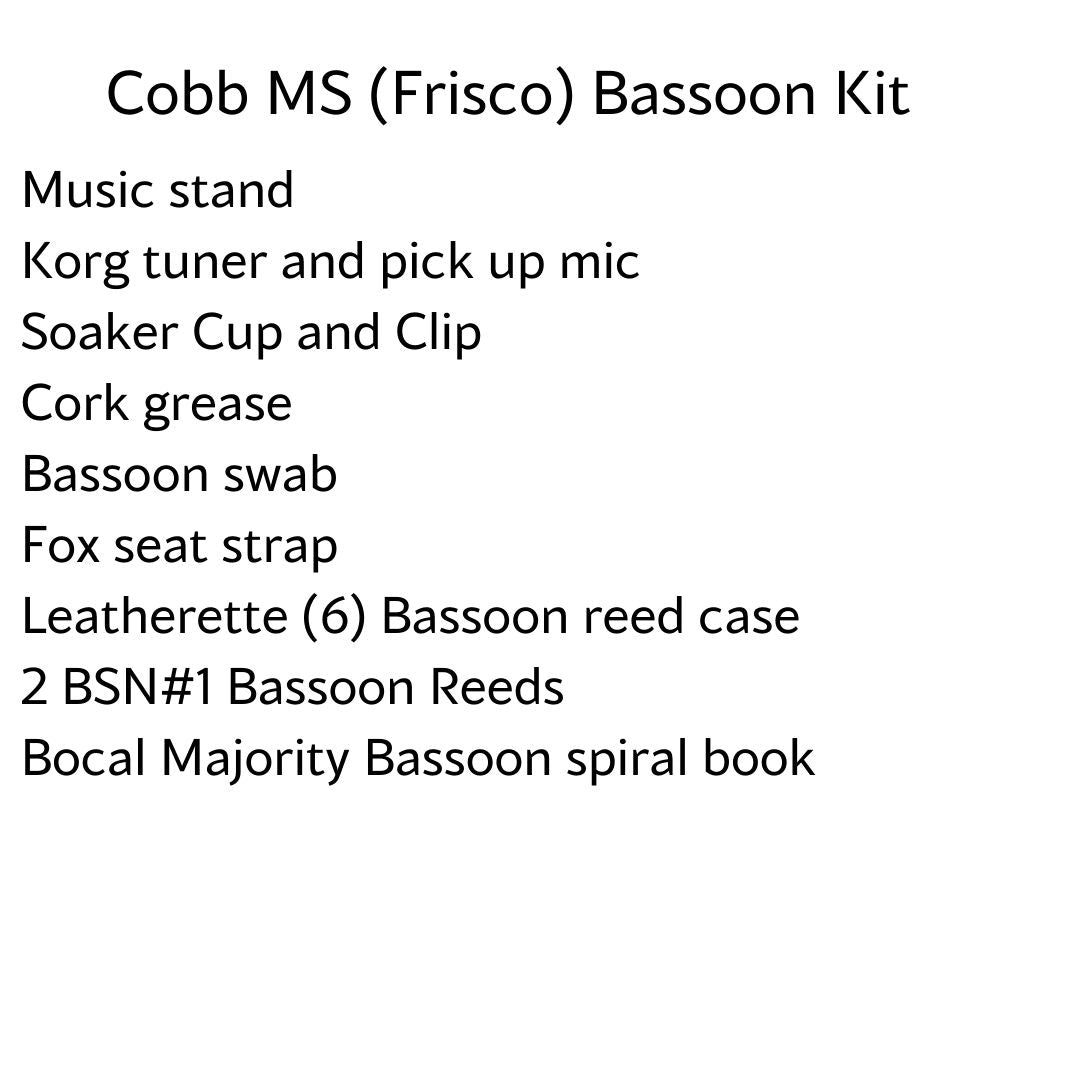 Cobb Middle School (Frisco) Bassoon Kit
