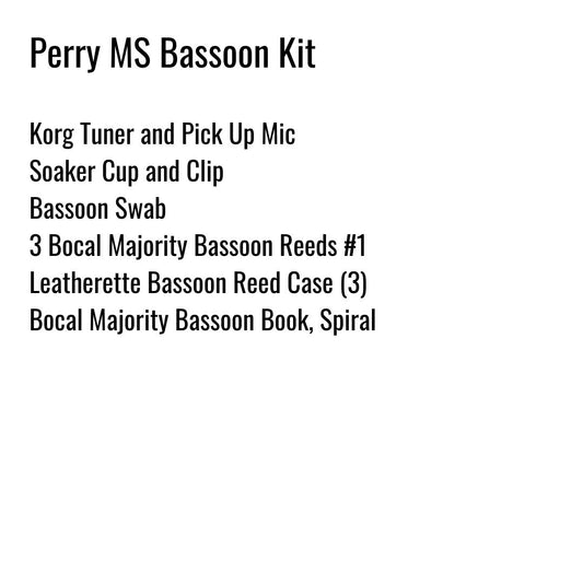 Perry Middle School Bassoon Kit