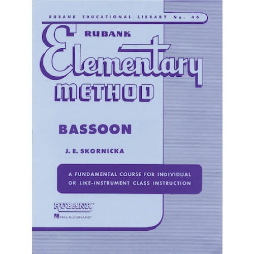RUBANK ELEMENTARY METHOD BASSOON
