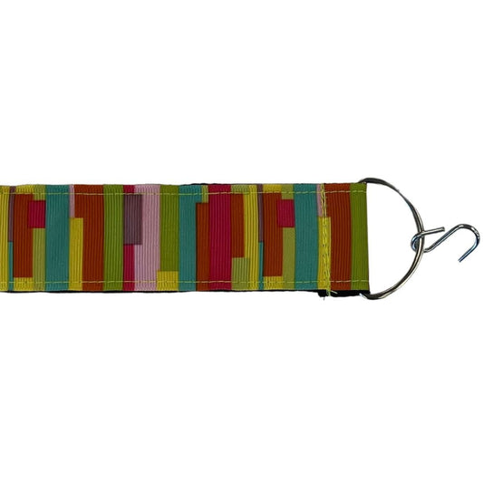 Designer seat straps Multi 60s Rectangles