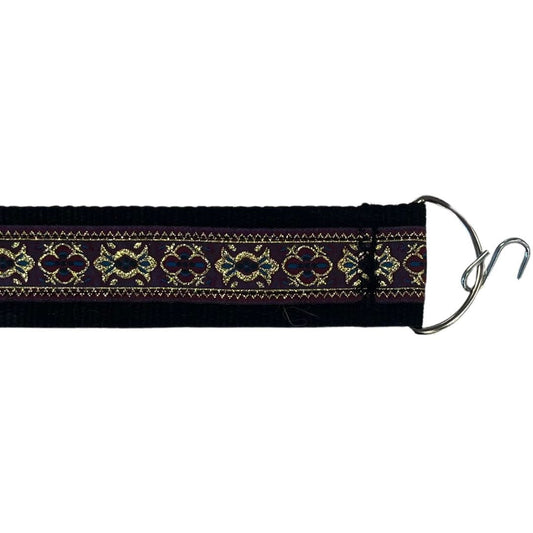 Designer seat straps Purple and Gold