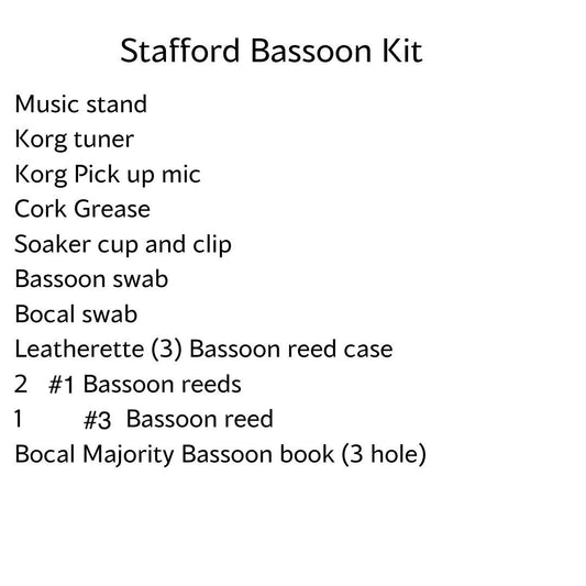 Stafford Middle School Bassoon Kit