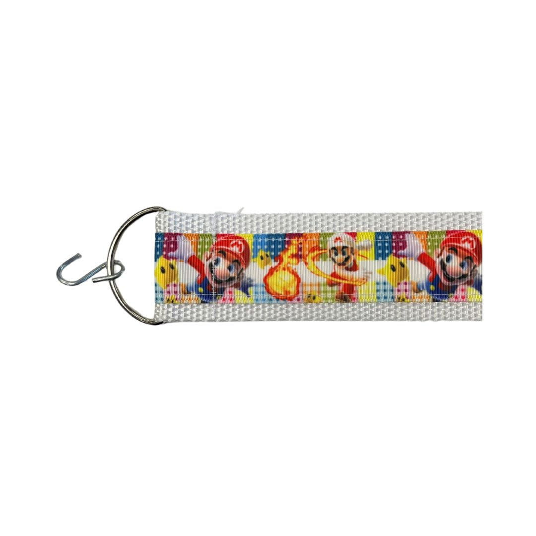 Designer seat straps Super Mario Fire Power