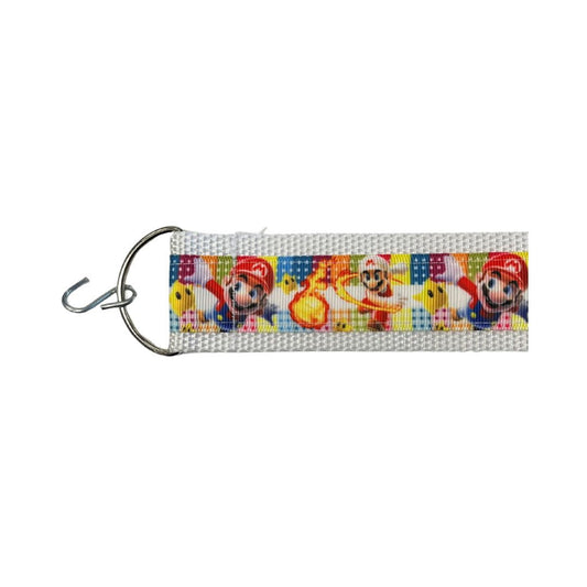 Designer seat straps Super Mario Fire Power