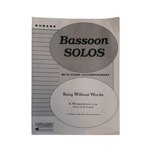 Song Without Words Op. 226 by Weissenborn - Rubank