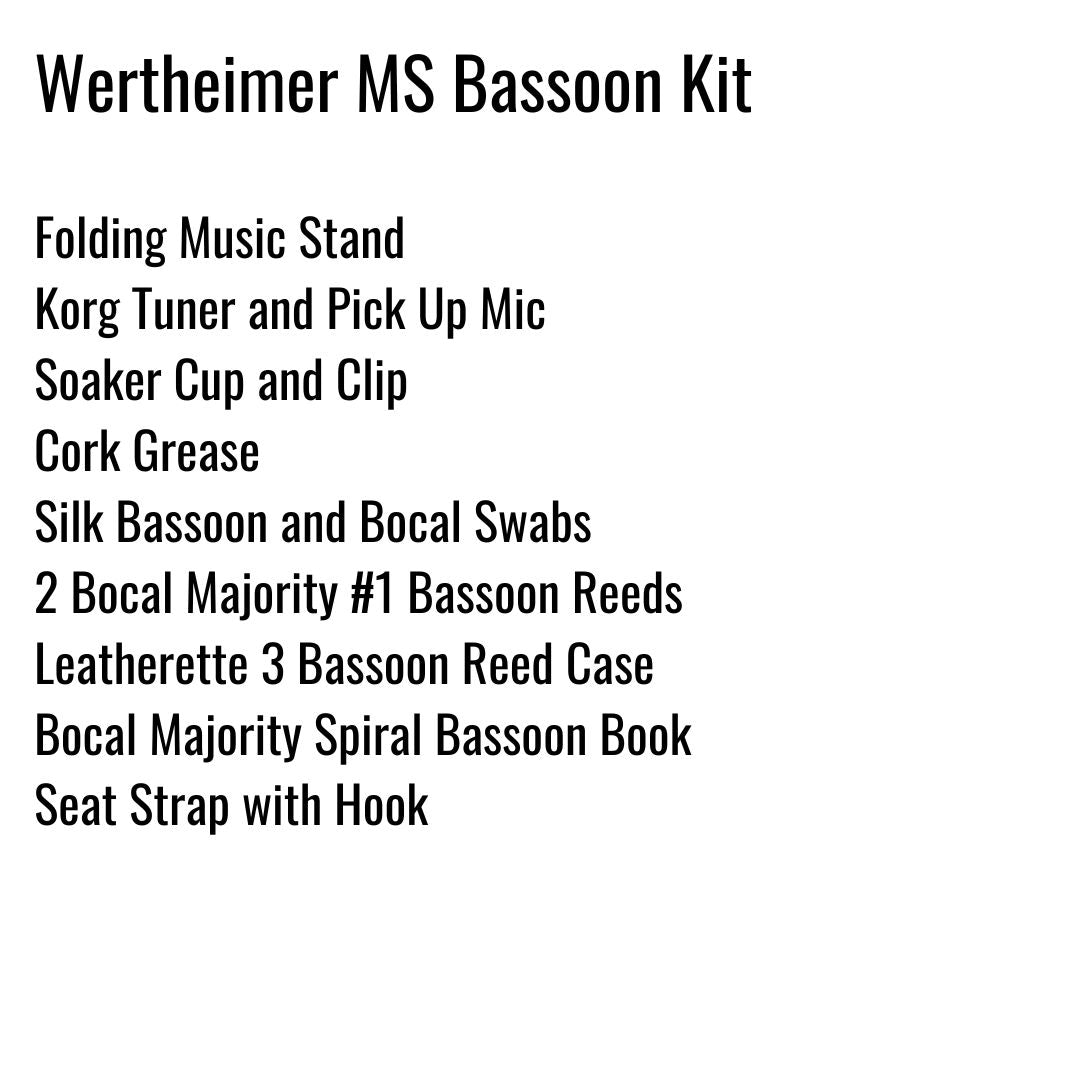Wertheimer Middle School Bassoon Kit