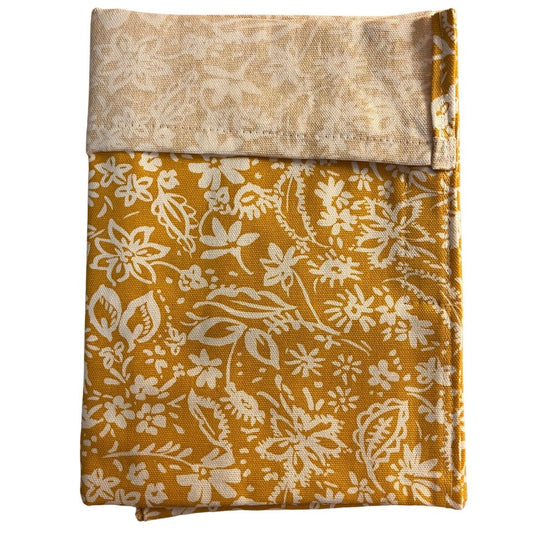 Tool Wrap Wallet Roll Hangs Over the Stand Yellow Small Flowers
